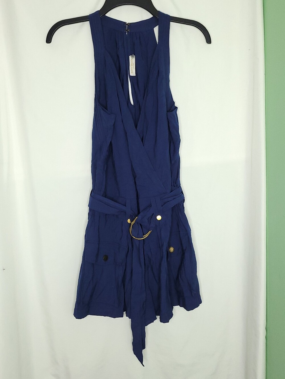 RAMY BROOK Women's Lindin Sleeveless Belted Cargo Romper SMALL